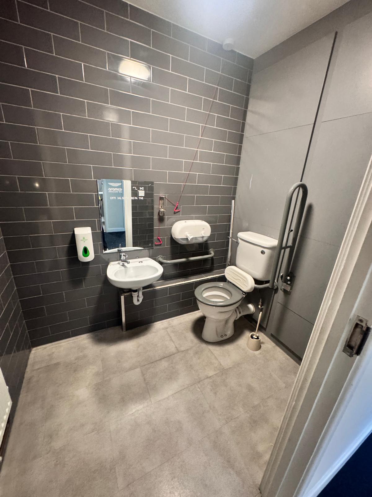 Washroom fittings and flooring