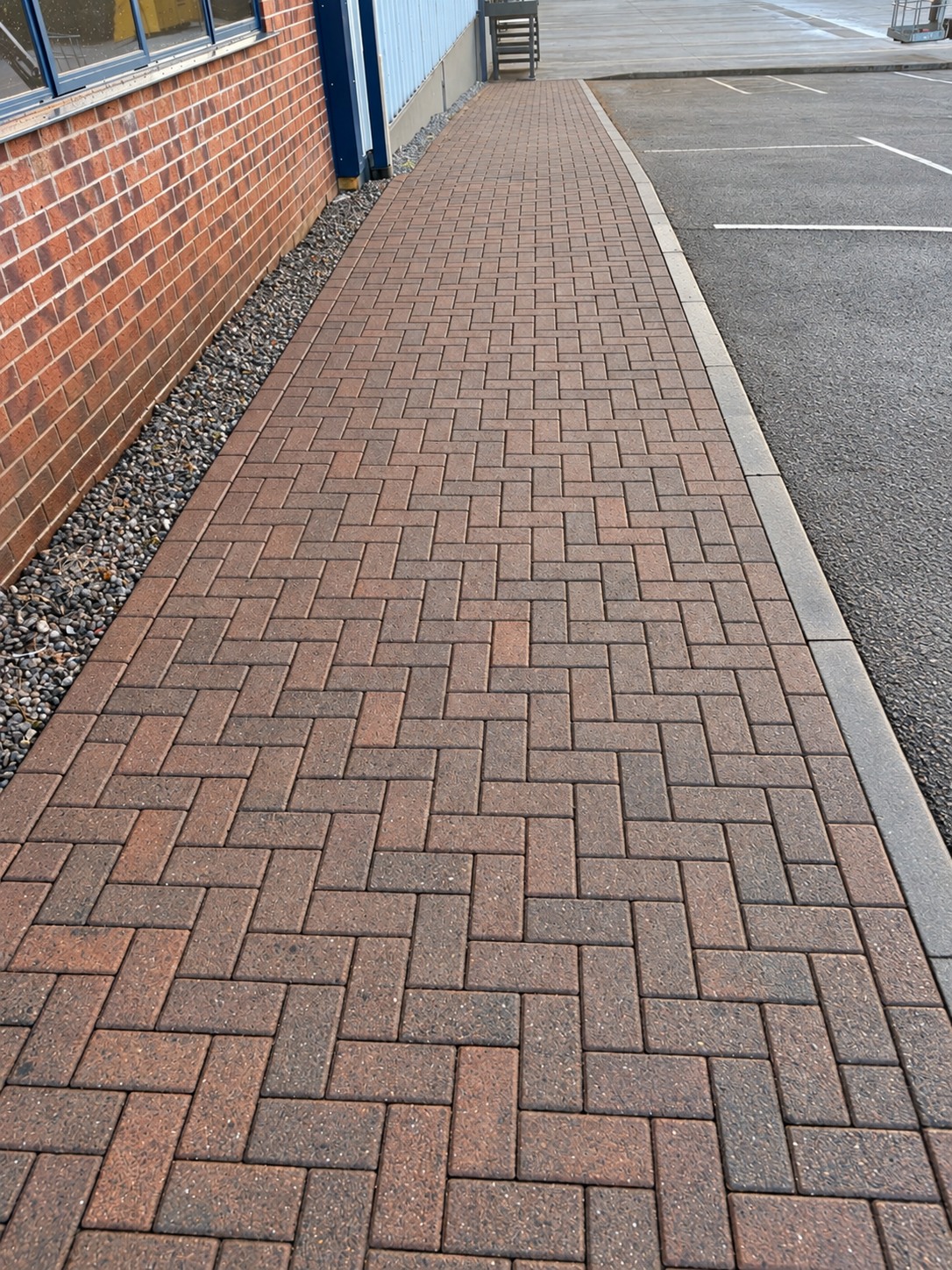 After — the external path (digitally retouched)