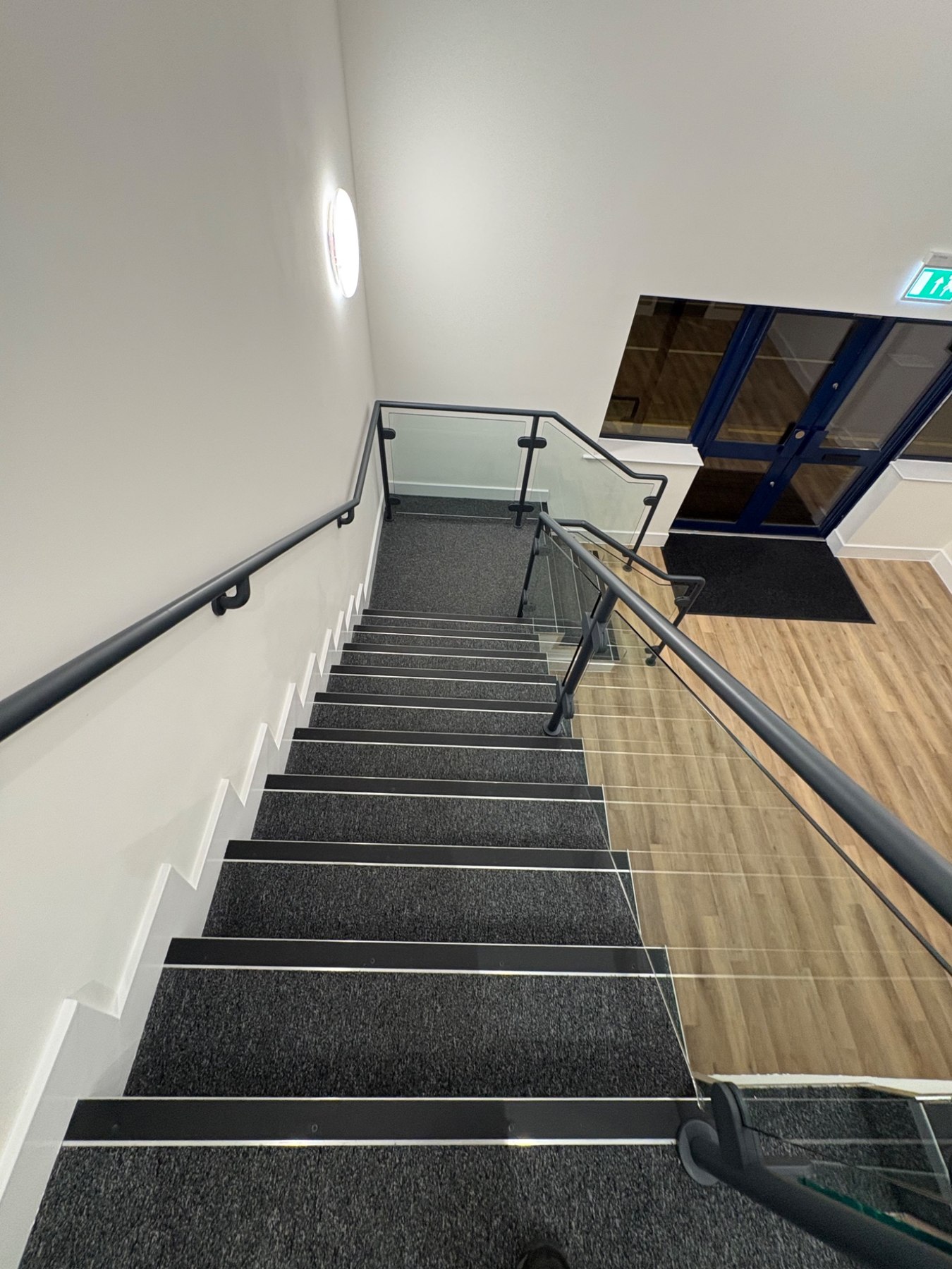 Carpeted staircase