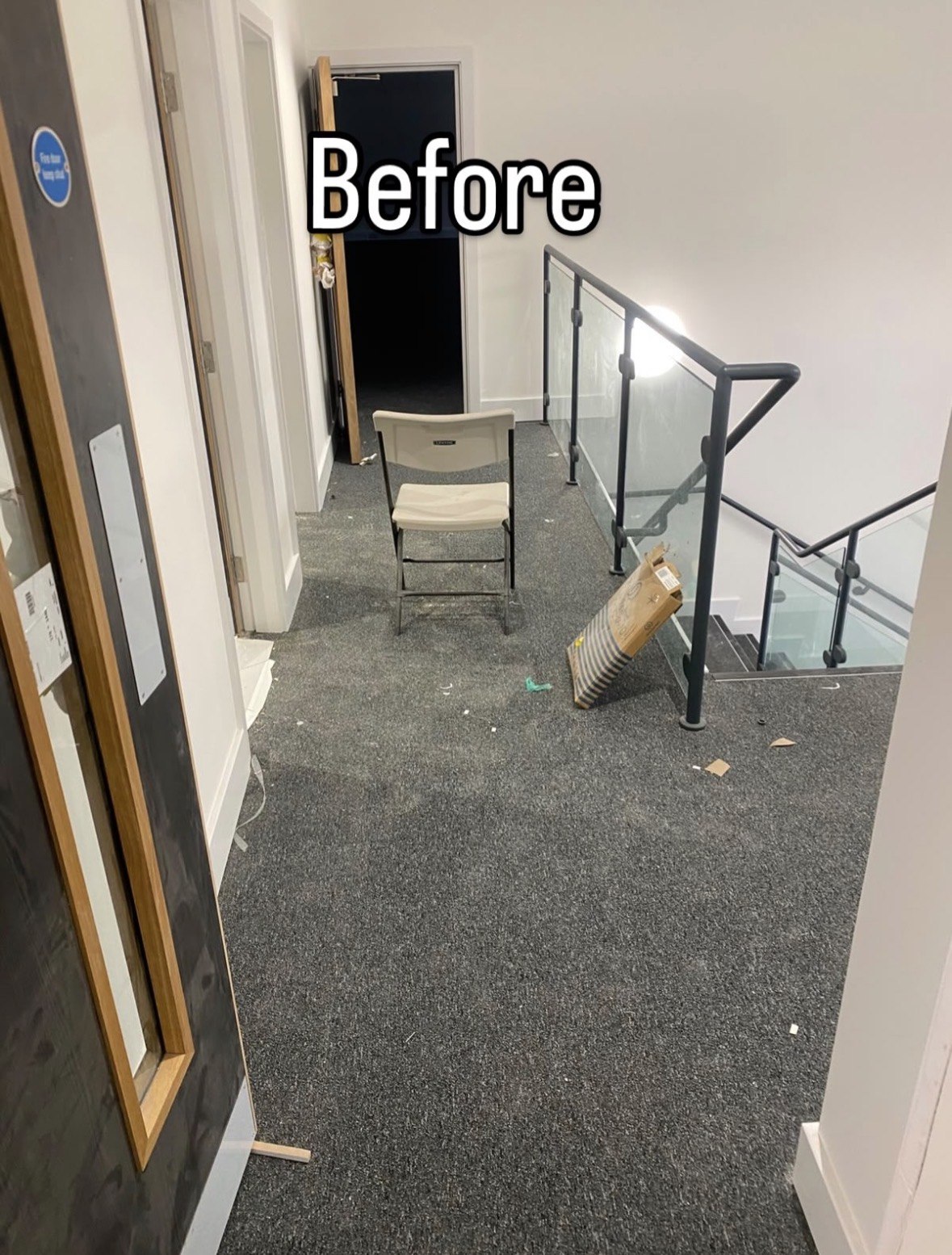 Before — the landing